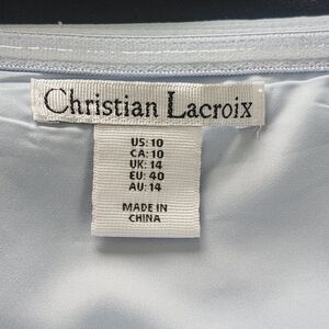 Christian Lacroix Blue Buttoned Halter Vest